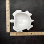 Sea Turtle Glossy White Ceramic Plate (1 dish approx. 6.75+ inches wide) White Turtle Dish for coastal table display & nautical decor! Copyright 2025 SeaShellSupply.com.