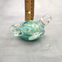 Green Blue Sea Turtle Glass Figurine Swirl (1 figure approx. 4+ inches) Colorful Green Blue Glass Sea Turtle for gifts & coastal décor! Copyright 2025 SeaShellSupply.com.