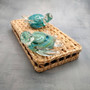 Green Blue Sea Turtle Glass Figurine Swirl (1 figure approx. 4+ inches) Colorful Green Blue Glass Sea Turtle for gifts & coastal décor! Copyright 2025 SeaShellSupply.com.