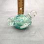 Green Blue Sea Turtle Glass Figurine Swirl (1 figure approx. 4+ inches) Colorful Green Blue Glass Sea Turtle for gifts & coastal décor! Copyright 2025 SeaShellSupply.com.