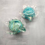 Green Blue Sea Turtle Glass Figurine Swirl (1 figure approx. 4+ inches) Colorful Green Blue Glass Sea Turtle for gifts & coastal décor! Copyright 2025 SeaShellSupply.com.