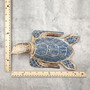 Large Blue Sea Turtle Painted Wood (1 sea turtle approx. 10+ inches) Dark Blue Painted Wooden Sea Turtle Figure for home décor & display! Copyright 2025 SeaShellSupply.com.