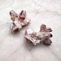 Purple White Barnacle Cluster (1 barnacle cluster approx. 2+ inches) Purple Barnacle Fragment for coastal crafting or nautical displays!