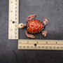 Orange Sea Turtle Resin Fridge Magnet (1 turtle approx. 3+ inches) Orange Red Resin Sea Turtle Magnet Gift for coastal fridges & cabinets! Copyright 2025 SeaShellSupply.com