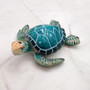 Teal Blue Sea Turtle Resin Fridge Magnet (1 turtle approx. 3+ inches) Aqua Teal Blue Resin Sea Turtle Magnet Gift for fridges & cabinets!