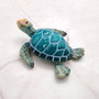 Teal Blue Sea Turtle Resin Fridge Magnet (1 turtle approx. 3+ inches) Aqua Teal Blue Resin Sea Turtle Magnet Gift for fridges & cabinets!