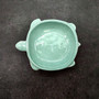 Mint Green Sea Turtle Bowl Porcelain (1 dish approx. 5.25+ inches) Light Green Sea Turtle Dish for coastal kitchen accent & table charm!