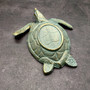 Cast Iron Sea Turtle Green Metal Dish (1 bowl approx. 7+ inches) Green Metal Sea Turtle Dish for jewelry trinkets & home décor! Copyright 2025 SeaShellSupply.com