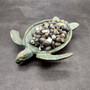 Cast Iron Sea Turtle Green Metal Dish (1 bowl approx. 7+ inches) Green Metal Sea Turtle Dish for jewelry trinkets & home décor! Copyright 2025 SeaShellSupply.com