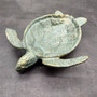 Cast Iron Sea Turtle Green Metal Dish (1 bowl approx. 7+ inches) Green Metal Sea Turtle Dish for jewelry trinkets & home décor! Copyright 2025 SeaShellSupply.com