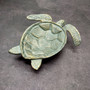 Cast Iron Sea Turtle Green Metal Dish (1 bowl approx. 7+ inches) Green Metal Sea Turtle Dish for jewelry trinkets & home décor! Copyright 2025 SeaShellSupply.com