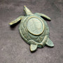 Cast Iron Sea Turtle Green Metal Dish (1 bowl approx. 7+ inches) Green Metal Sea Turtle Dish for jewelry trinkets & home décor! Copyright 2025 SeaShellSupply.com