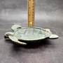 Cast Iron Sea Turtle Green Metal Dish (1 bowl approx. 7+ inches) Green Metal Sea Turtle Dish for jewelry trinkets & home décor!