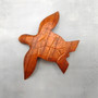 Carved Wooden Sea Turtle Brown (1 turtle approx. 3.5+ inch wide) Wood Sea Turtle Figure for coastal beach home display & decoration! Copyright 2025 SeaShellSupply.com.