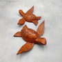 Carved Wooden Sea Turtle Brown (1 turtle approx. 3.5+ inch wide) Wood Sea Turtle Figure for coastal beach home display & decoration! Copyright 2025 SeaShellSupply.com.