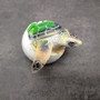 Sea Turtle Egg Hatchling Green Shell (1 sea turtle approx. 2+ inches) Green Painted Resin Baby Sea Turtle Egg for coastal home décor!