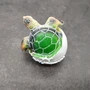 Sea Turtle Egg Hatchling Green Shell (1 sea turtle approx. 2+ inches) Green Painted Resin Baby Sea Turtle Egg for coastal home décor!