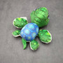 Cute Baby Sea Turtle Plush Animal (1 stuffed animal approx. 7+ inches long) Green Sea Turtle Plush Toy ideal gift for kids and adults! Copyright 2025 SeaShellSupply.com