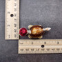 Cowrie Shell Sea Turtle Figurines Red Hat (3 figures approx. 2+ inches) Cute Cowrie Seashell Sea Turtles for gifts decor & display!