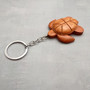 Handmade Koa Wood Sea Turtle Keychain (1 keychain approx. 2.5+ inches) Wooden Sea Turtle Keychain for gifting or decorative charm! Copyright 2025 SeaShellSupply.com