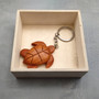 Handmade Koa Wood Sea Turtle Keychain (1 keychain approx. 2.5+ inches) Wooden Sea Turtle Keychain for gifting or decorative charm! Copyright 2025 SeaShellSupply.com