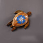 Wooden Sea Turtle Magnet Blue Hibiscus Flower (1 magnet approx. 2+ inches) Wood Sea Turtle Magnet gift for fridges cabinets doors! Copyright 2025 SeaShellSupply.com