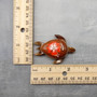 Wooden Sea Turtle Magnet Orange Hibiscus Flower (1 magnet approx. 2+ inches) Wood Sea Turtle Magnet gift for fridges cabinets doors! Copyright 2025 SeaShellSupply.com.