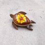 Wooden Sea Turtle Magnet Yellow Hibiscus Flower (1 magnet approx. 2+ inches) Wood Sea Turtle Magnet gift for fridges cabinets doors! Copyright 2025 SeaShellSupply.com.