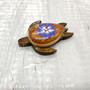 Wooden Sea Turtle Magnet Purple Hibiscus Flower (1 magnet approx. 2+ inches) Wood Sea Turtle Magnet gift for fridges cabinets doors! Copyright 2025 SeaShellSupply.com.