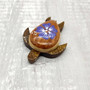 Wooden Sea Turtle Magnet Purple Hibiscus Flower (1 magnet approx. 2+ inches) Wood Sea Turtle Magnet gift for fridges cabinets doors! Copyright 2025 SeaShellSupply.com.