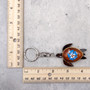Blue Hibiscus Painted Wooden Sea Turtle Keychain (1 keychain approx. 4.25+ inches) Wooden Sea Turtle Key Fob for gifting or party favors!