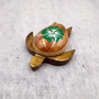 Wooden Sea Turtle Magnet Green Hibiscus Flower (1 magnet approx. 2+ inches) Wood Sea Turtle Magnet gift for fridges cabinets doors! Copyright 2025 SeaShellSupply.com.
