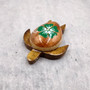 Wooden Sea Turtle Magnet Green Hibiscus Flower (1 magnet approx. 2+ inches) Wood Sea Turtle Magnet gift for fridges cabinets doors! Copyright 2025 SeaShellSupply.com.
