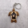 Stylized Woodburned Sea Turtle Keychain (1 keychain approx. 4+ inches) Burnt Wooden Sea Turtle Key Fob for gifting or decorative charm!