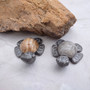 Natural Marble Stone Grey Sea Turtle (1 stone figure approx. 2+ inches) Carved Marble Turtle Figurine for coastal home décor & display!