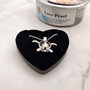 Sea Turtle Pearl Locket Necklace Kit Silver Tone (approx. 17.5+ inches AROUND) Fun Sea Turtle Pearl Pendant Necklace Jewelry Kit to gift!