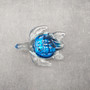Glass Sea Turtle Figurine Blue Swirl (1 figure approx. 4.5 inches long) Blue Glass Sea Turtle for coastal home decor charm & collecting! Copyright 2025 SeaShellSupply.com.