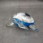 Glass Sea Turtle Figurine Blue Swirl (1 figure approx. 4.5 inches long) Blue Glass Sea Turtle for coastal home decor charm & collecting! Copyright 2025 SeaShellSupply.com.