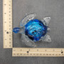 Glass Sea Turtle Figurine Blue Swirl (1 figure approx. 4.5 inches long) Blue Glass Sea Turtle for coastal home decor charm & collecting! Copyright 2025 SeaShellSupply.com.