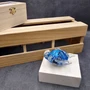 Glass Sea Turtle Figurine Ocean Blue (1 figure approx. 4.5 inches long) Blue Glass Sea Turtle for coastal home decor charm & collecting!