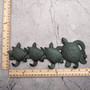 Sea Turtle Family Wall Hook Rack Cast Iron Green Patina (1 hook rack approx. 10 inches) Green Sea Turtle Hook Rack for coastal decor!  Copyright 2025 SeaShellSupply.com.
