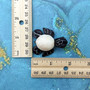 Natural Marble Stone Black Sea Turtles (set of 2 stone figure approx. 2+ inches) Carved Marble Turtle Figurines for coastal home shelf decor!  Copyright 2025 SeaShellSupply.com.