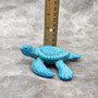 Small Metal Aqua Blue Sea Turtle Figurine (1 turtle figure approx. 3.75+ inches) Small Iron Blue Sea Turtle for coastal home decor & gifts!  Copyright 2025 SeaShellSupply.com.