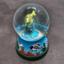 Green Sea Turtle Seasonal Holiday Water Globe (1 globe approx. 4+ inches tall) Charming Brown Sea Turtle Wave Globe for coastal display! Copyright 2025 SeaShellSupply.com.