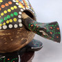Painted Coconut Sea Turtle Bamboo Wind Chime Green Orange Dots (1 windchime approx. 38 x 6.5 inches) Hanging Turtle Chime for beachy home! Copyright 2026 SeaShellSupply.com.