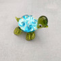 Swirl Glass Sea Turtle Figurine Green Blue (1 figure approx. 1.5 inches) Swirly Green Blue Glass Sea Turtle for gifts décor & collecting! Copyright 2025 SeaShellSupply.com.