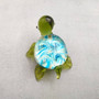 Swirl Glass Sea Turtle Figurine Green Blue (1 figure approx. 1.5 inches) Swirly Green Blue Glass Sea Turtle for gifts décor & collecting! Copyright 2025 SeaShellSupply.com.