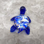 Swirl Glass Sea Turtle Figurine Blue (1 sea turtle figure approx. 1.5 inches) Swirly Blue Glass Sea Turtle for gifts décor & collecting!