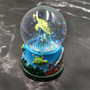Small Sea Turtle Water Globe with Dolphin and Coral Base (1 globe approx. 2.75 inches tall) Cute Sea Turtle Water Globe for gifts & decor!