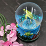 Small Sea Turtle Water Globe with Dolphin and Coral Base (1 globe approx. 2.75 inches tall) Cute Sea Turtle Water Globe for gifts & decor!
